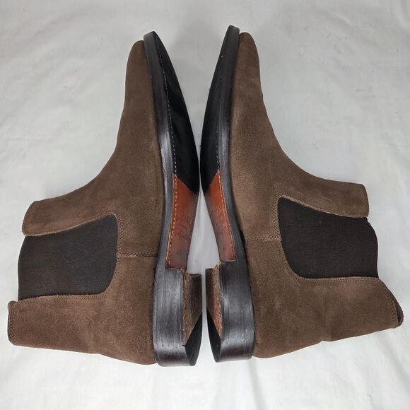 Santana by Carlos Santana Men’s Chestnut Suede Chelsea Boots Size 11.5 - Picture 4 of 10